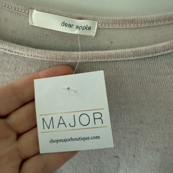 dear apple Women's Long Sleeve Tee - Pink - Picture 4 of 6